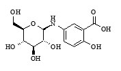 5-(N-β-D-Glucopyranosylamino) salicylic acid