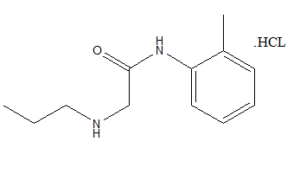 n(2methylphenyl)2(propylamino)ethanamide.HCl